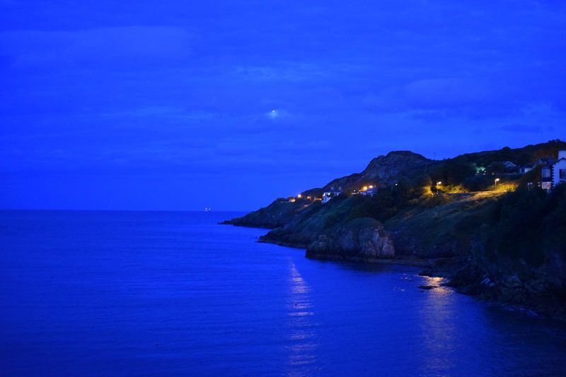 Harbor Lights, Irish photography print: Howth Harbour at dusk, County Dublin, by Dan O'Sullivan